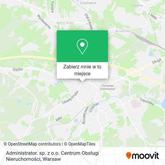 Mapa Administrator. sp. z o.o. Centrum Obsługi Nieruchomości