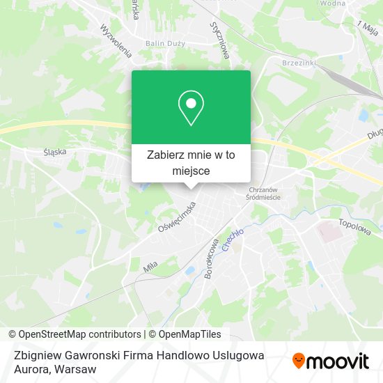 Mapa Zbigniew Gawronski Firma Handlowo Uslugowa Aurora