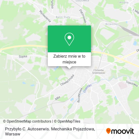 Mapa Przybyło C. Autoserwis. Mechanika Pojazdowa