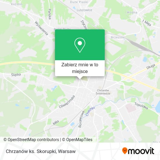 Mapa Chrzanów ks. Skorupki