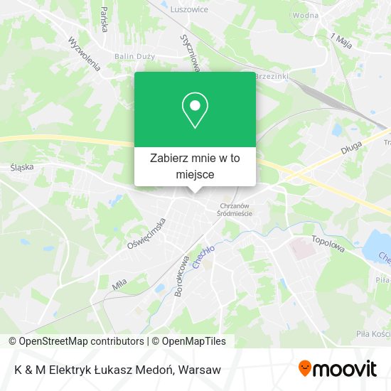 Mapa K & M Elektryk Łukasz Medoń