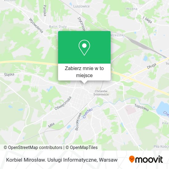 Mapa Korbiel Mirosław. Usługi Informatyczne