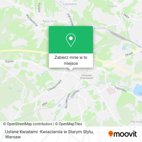 Mapa Usłane Kwiatami -Kwiaciarnia w Starym Stylu