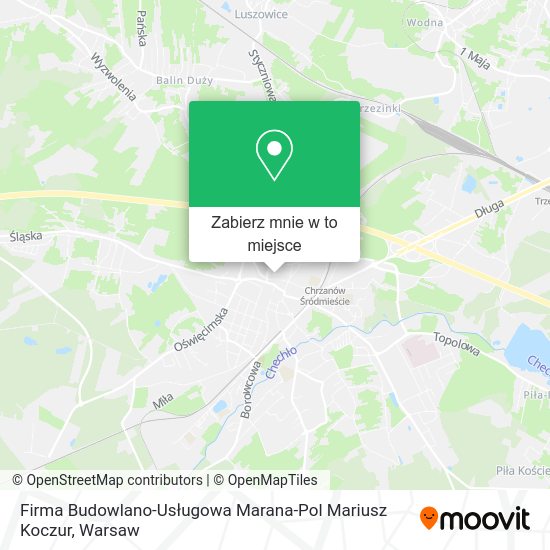 Mapa Firma Budowlano-Usługowa Marana-Pol Mariusz Koczur