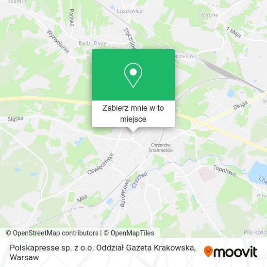 Mapa Polskapresse sp. z o.o. Oddział Gazeta Krakowska