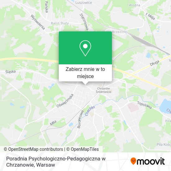 Mapa Poradnia Psychologiczno-Pedagogiczna w Chrzanowie