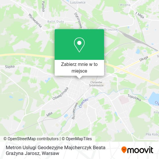 Mapa Metron Usługi Geodezyjne Majcherczyk Beata Grażyna Jarosz