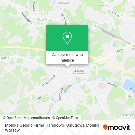 Mapa Monika Gębala Firma Handlowo- Usługowa Monika