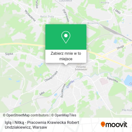 Mapa Igłą i Nitką - Pracownia Krawiecka Robert Undziakiewicz