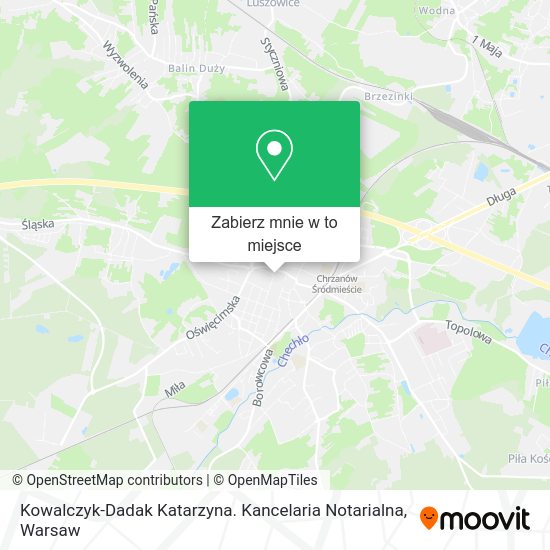 Mapa Kowalczyk-Dadak Katarzyna. Kancelaria Notarialna