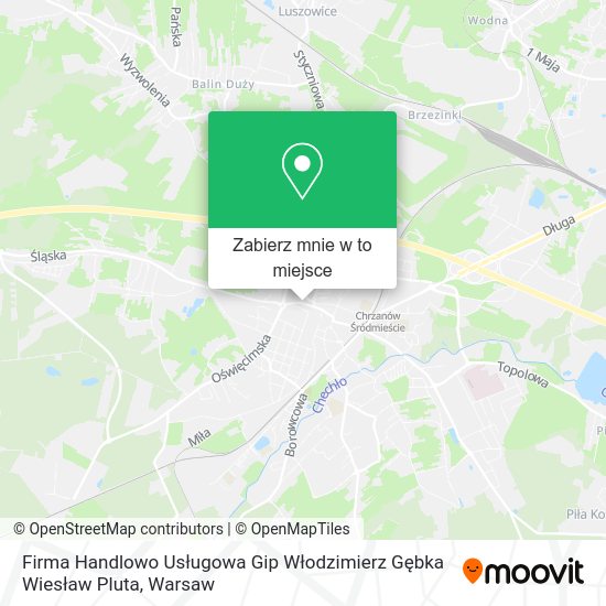 Mapa Firma Handlowo Usługowa Gip Włodzimierz Gębka Wiesław Pluta