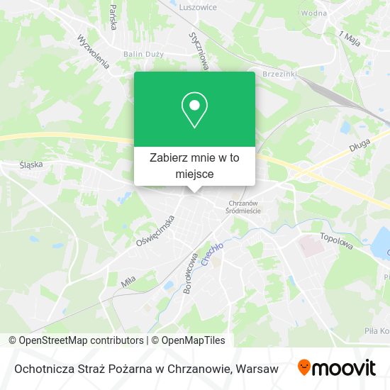 Mapa Ochotnicza Straż Pożarna w Chrzanowie