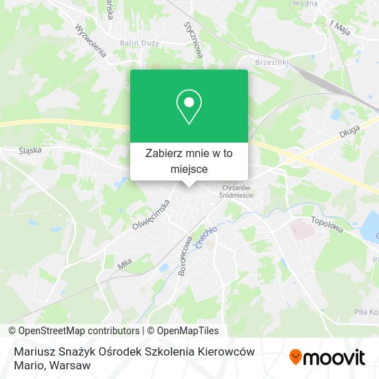 Mapa Mariusz Snażyk Ośrodek Szkolenia Kierowców Mario