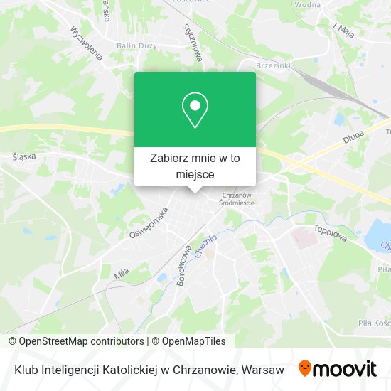 Mapa Klub Inteligencji Katolickiej w Chrzanowie