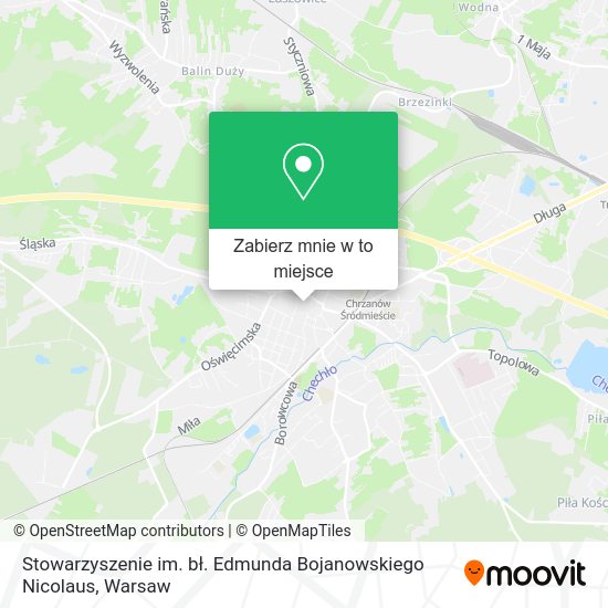 Mapa Stowarzyszenie im. bł. Edmunda Bojanowskiego Nicolaus