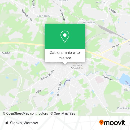 Mapa ul. Śląska