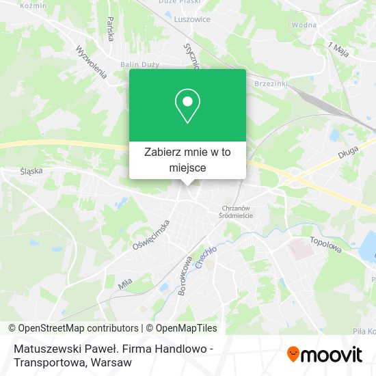 Mapa Matuszewski Paweł. Firma Handlowo - Transportowa