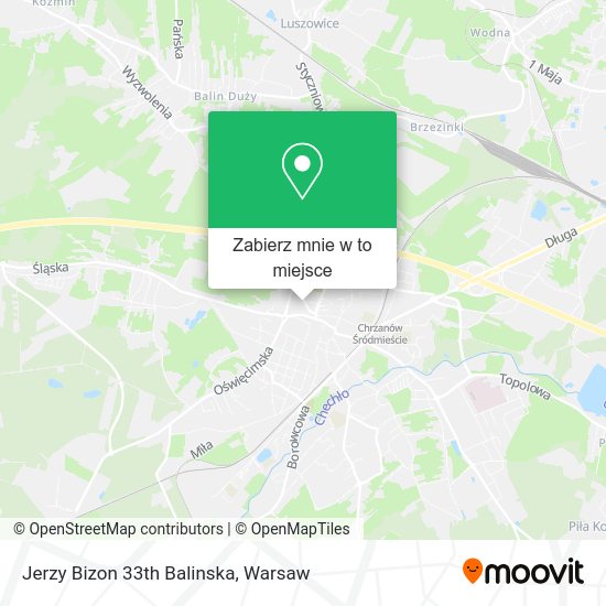 Mapa Jerzy Bizon 33th Balinska