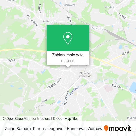 Mapa Zając Barbara. Firma Usługowo - Handlowa