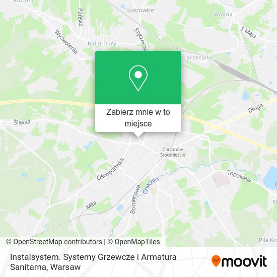 Mapa Instalsystem. Systemy Grzewcze i Armatura Sanitarna