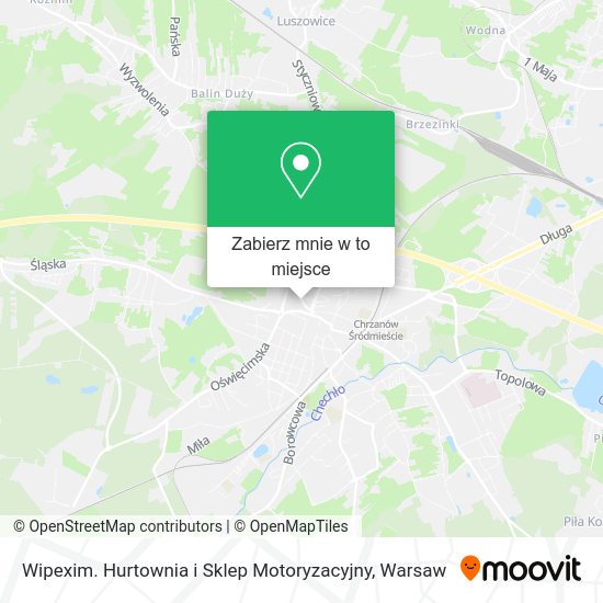 Mapa Wipexim. Hurtownia i Sklep Motoryzacyjny