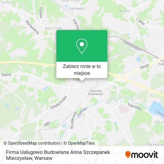 Mapa Firma Usługowo Budowlana Anna Szczepanek Mieczysław