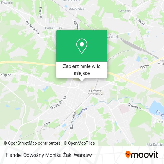 Mapa Handel Obwoźny Monika Żak