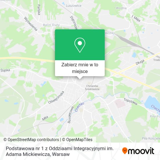 Mapa Podstawowa nr 1 z Oddziaami Integracyjnymi im. Adama Mickiewicza