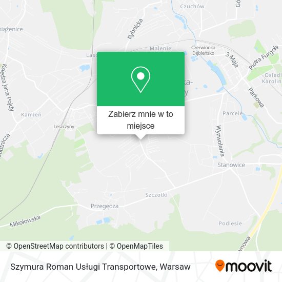 Mapa Szymura Roman Usługi Transportowe