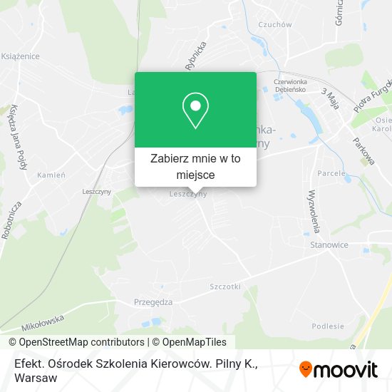 Mapa Efekt. Ośrodek Szkolenia Kierowców. Pilny K.