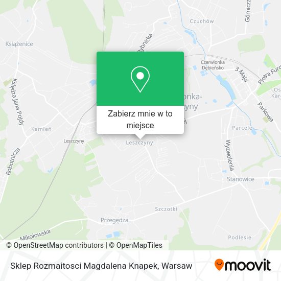 Mapa Sklep Rozmaitosci Magdalena Knapek