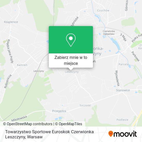 Mapa Towarzystwo Sportowe Euroskok Czerwionka Leszczyny