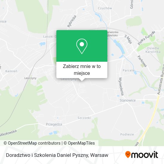 Mapa Doradztwo i Szkolenia Daniel Pyszny