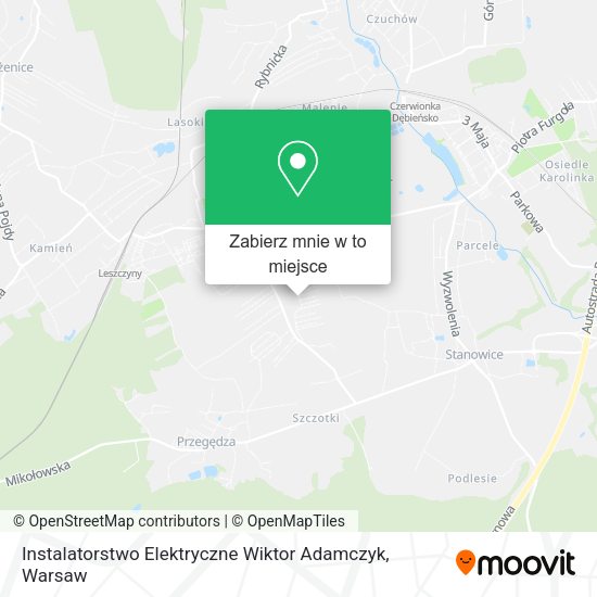 Mapa Instalatorstwo Elektryczne Wiktor Adamczyk