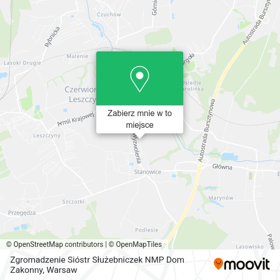 Mapa Zgromadzenie Sióstr Służebniczek NMP Dom Zakonny