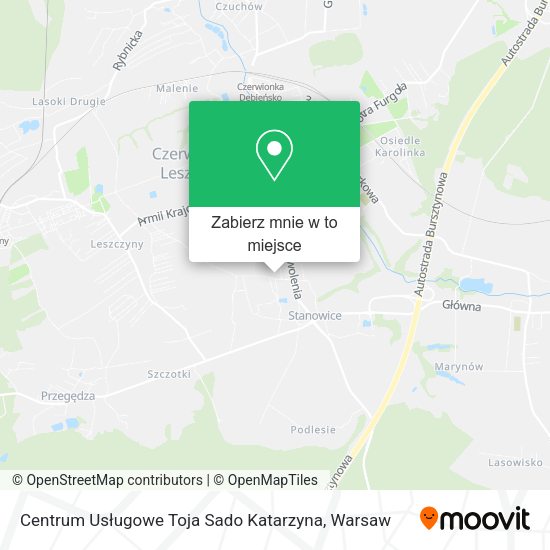 Mapa Centrum Usługowe Toja Sado Katarzyna