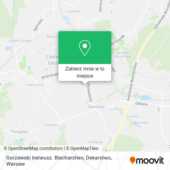 Mapa Gorzawski Ireneusz. Blacharstwo, Dekarstwo