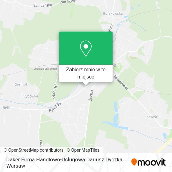 Mapa Daker Firma Handlowo-Usługowa Dariusz Dyczka