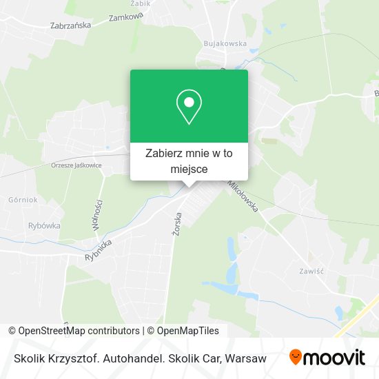 Mapa Skolik Krzysztof. Autohandel. Skolik Car