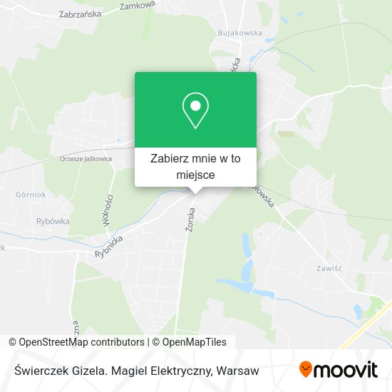 Mapa Świerczek Gizela. Magiel Elektryczny