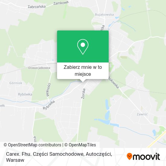 Mapa Carex. Fhu. Części Samochodowe, Autoczęści