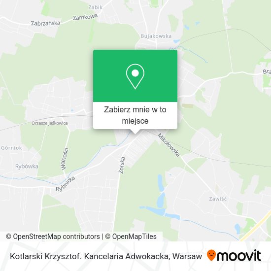 Mapa Kotlarski Krzysztof. Kancelaria Adwokacka