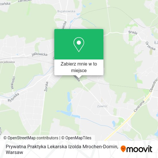 Mapa Prywatna Praktyka Lekarska Izolda Mrochen-Domin