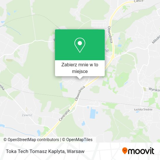 Mapa Toka Tech Tomasz Kaplyta