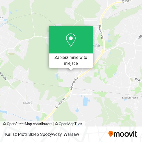 Mapa Kalisz Piotr Sklep Spożywczy