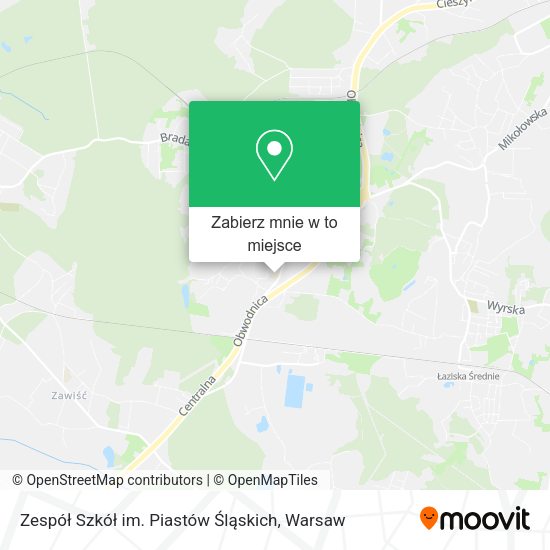 Mapa Zespół Szkół im. Piastów Śląskich