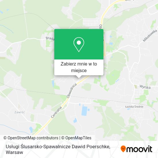 Mapa Usługi Ślusarsko-Spawalnicze Dawid Poerschke