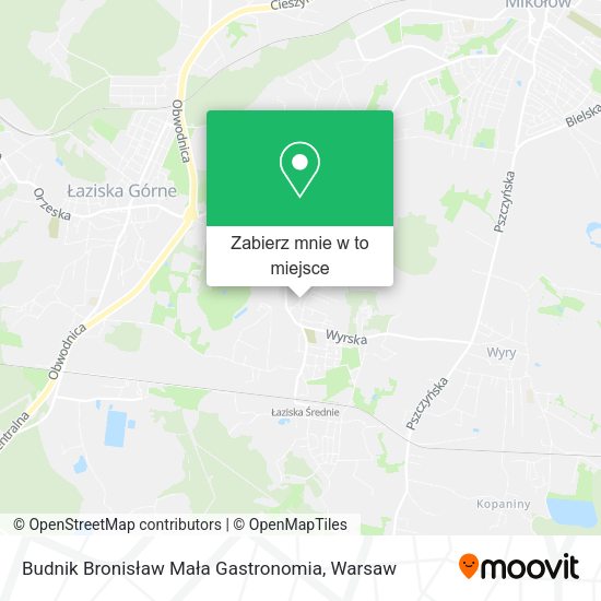 Mapa Budnik Bronisław Mała Gastronomia