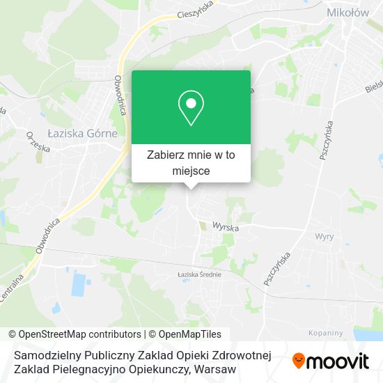 Mapa Samodzielny Publiczny Zaklad Opieki Zdrowotnej Zaklad Pielegnacyjno Opiekunczy