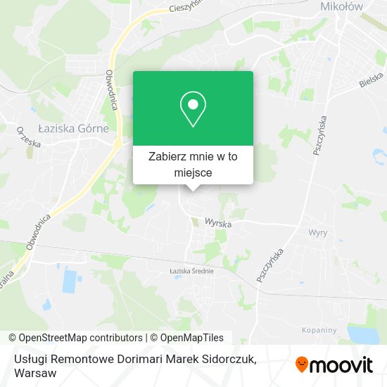 Mapa Usługi Remontowe Dorimari Marek Sidorczuk